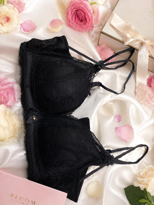 Luxury Floral Lace Bra | Women's Elegant Soft Lace Comfort Lingerie