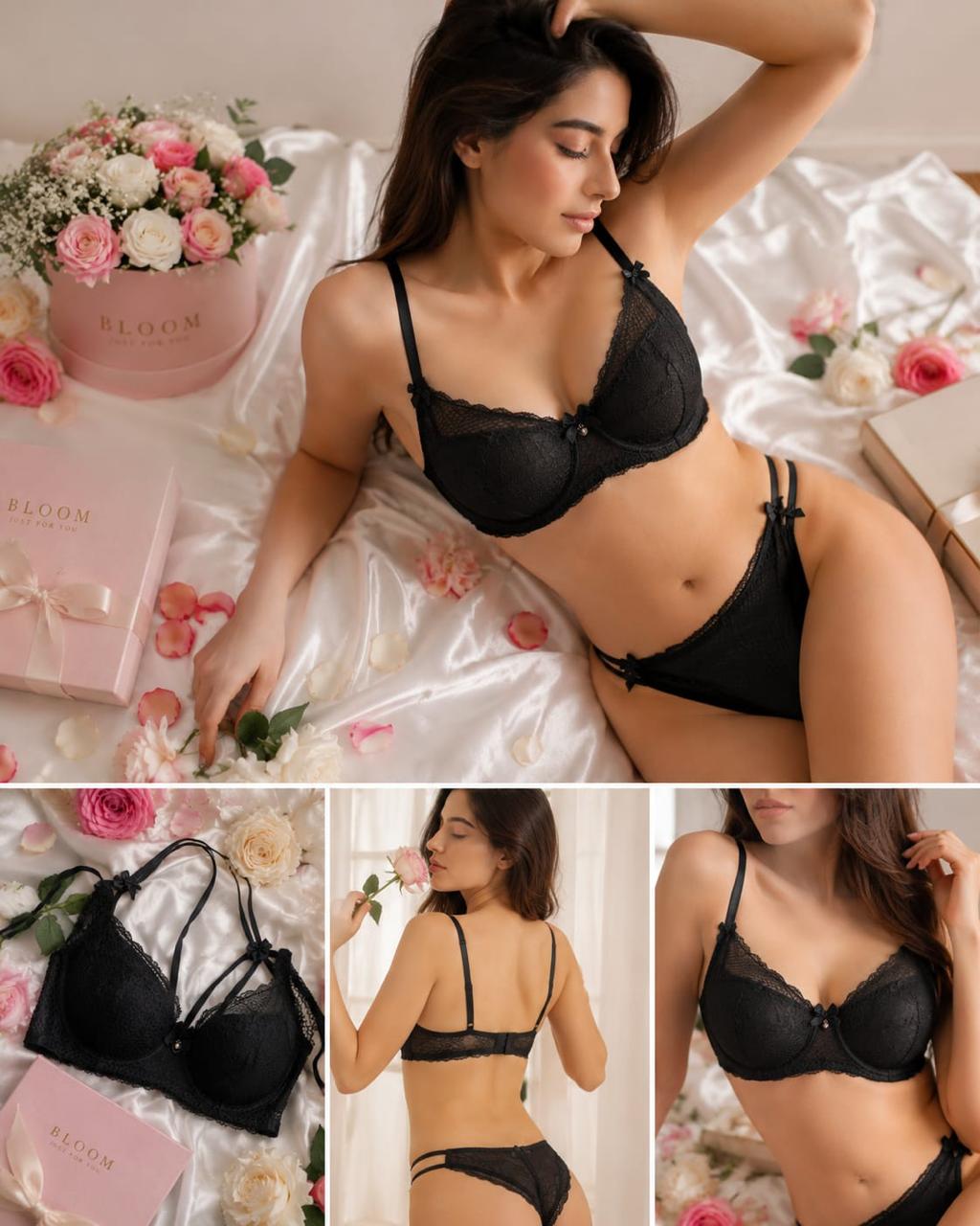 Luxury Floral Lace Bra | Women's Elegant Soft Lace Comfort Lingerie